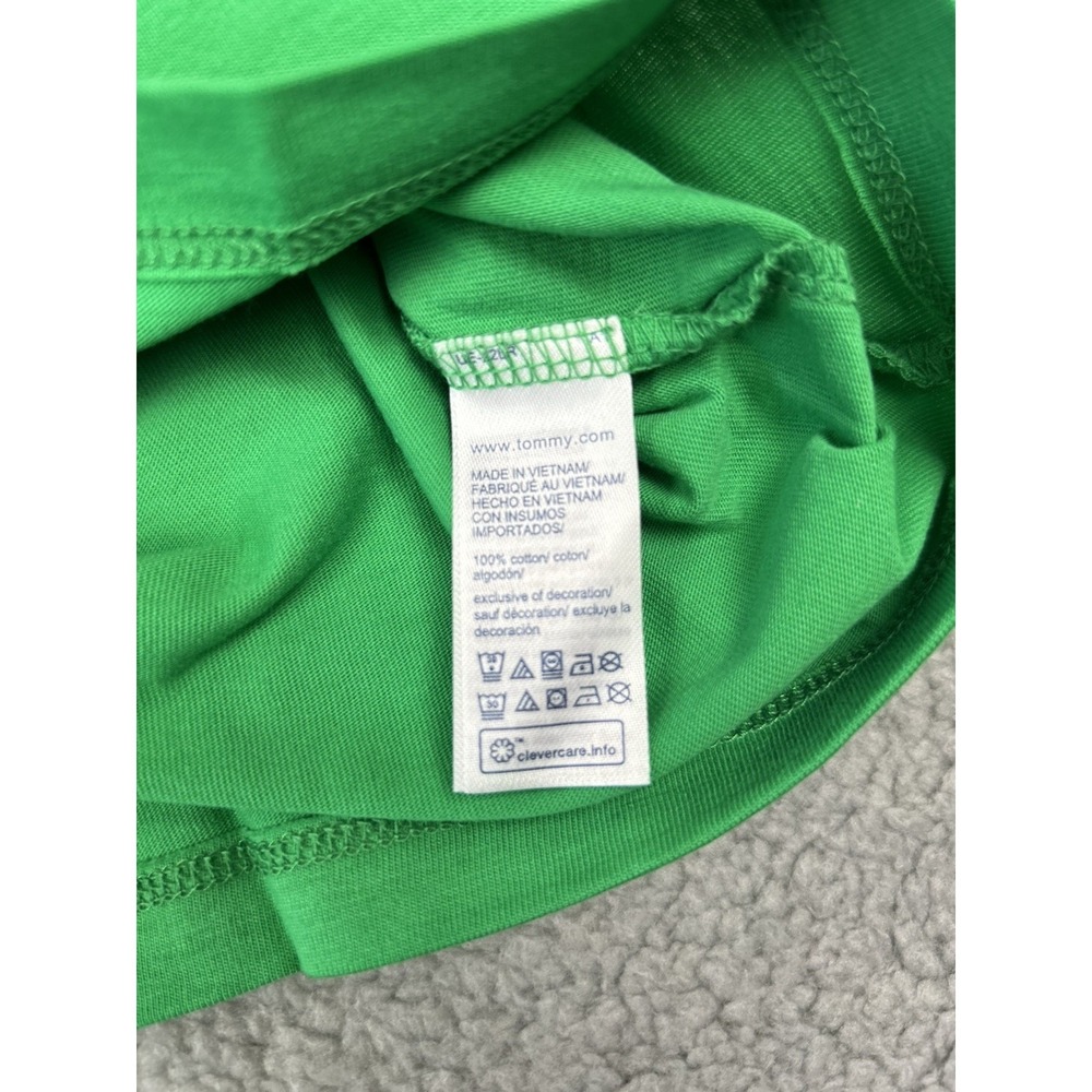 Tommy Hilfiger Logo Tshirt Mens Size XXL Green Red White Short Sleeve NWT - Picture 6 of 7